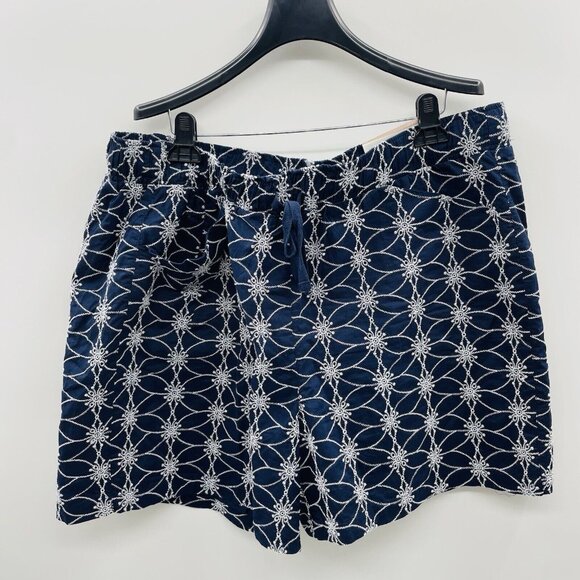 Lane Bryant Womens Plus Size 18 The Softest Collection Eyelet Shorts in Blue $59 - Picture 3 of 9